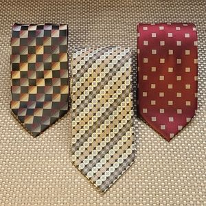 Set of 3 Alexander Julian Colours ties